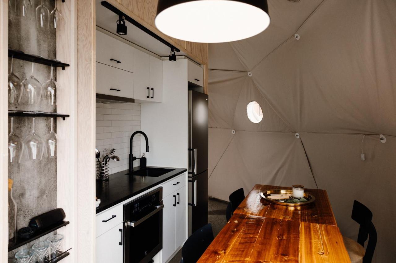Apartamento Les diamants de l'éternel Saint-David-de-Falardeau Exterior foto